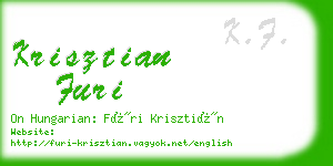 krisztian furi business card